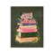Stupell Industries Floral Fairy Book Stack Wall Plaque, design by Glad You're Here Co.